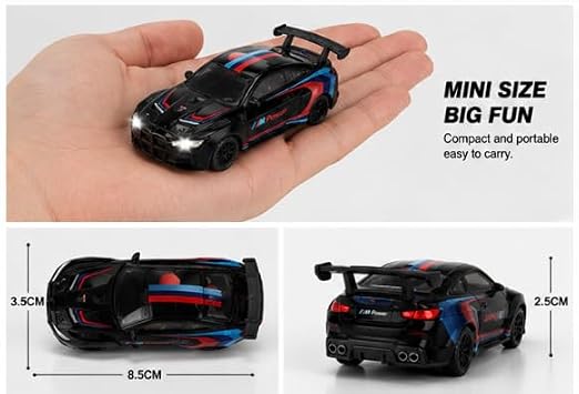 1:64 Scale RC Drift Racing Car, 2.4GHz Wireless Remote Control, Alloy Sports Vehicle with Detailed Bodywork, Agile Handling, Smooth Drifting, Compact Design and Exciting Racing Play