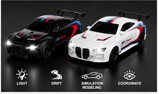 1:64 Scale RC Drift Racing Car, 2.4GHz Wireless Remote Control, Alloy Sports Vehicle with Detailed Bodywork, Agile Handling, Smooth Drifting, Compact Design and Exciting Racing Play