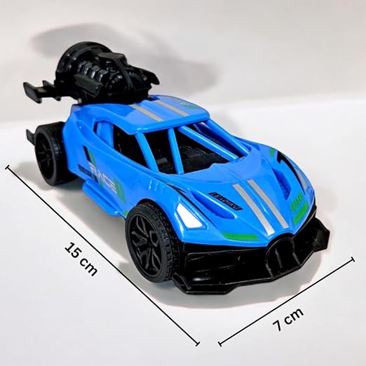 Stylbase Pull Back Car Racing Mist Smoke Car Toy for Kids | Baby Boys & Girls Car for Kids Rubber Tires 15 Cm 3+ Years (Color May Vary)