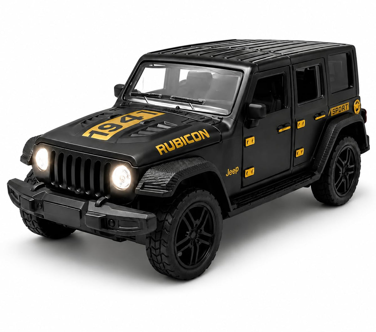 1:32 Die-Cast Jeep Wrangler Rubicon SUV Toy Model with Light &amp; Sound